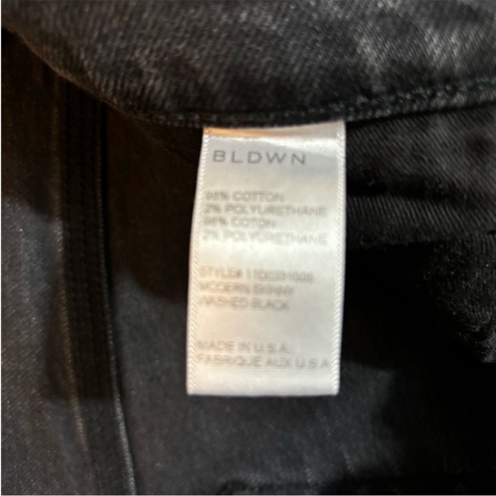 BLDWN black modern skinny denim jeans 30 - Picture 6 of 7